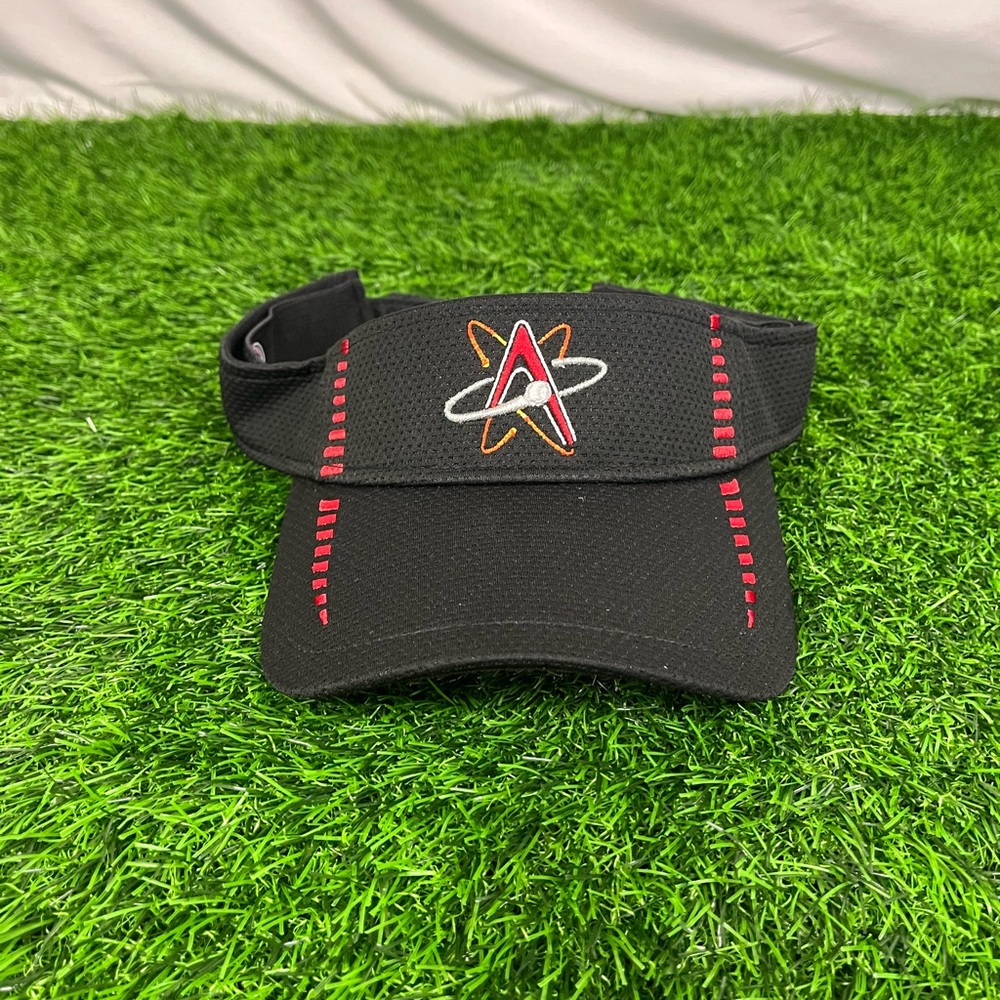 Embroidered New Era Albuquerque Isotopes Black and Red Hat Clean-Up Visor - Picture 2 of 15